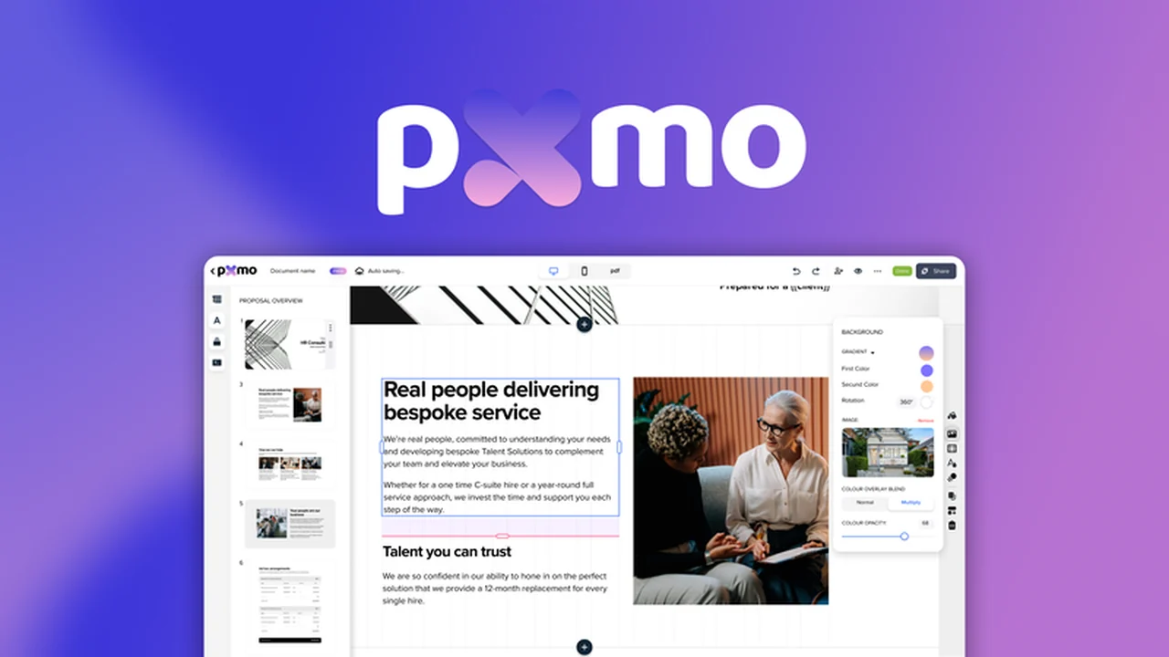 pxmo - Create Mobile-Responsive Business Proposals