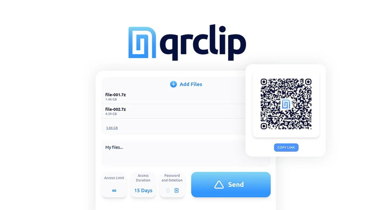 QRClip - Secure and Private File Sharing Simplified