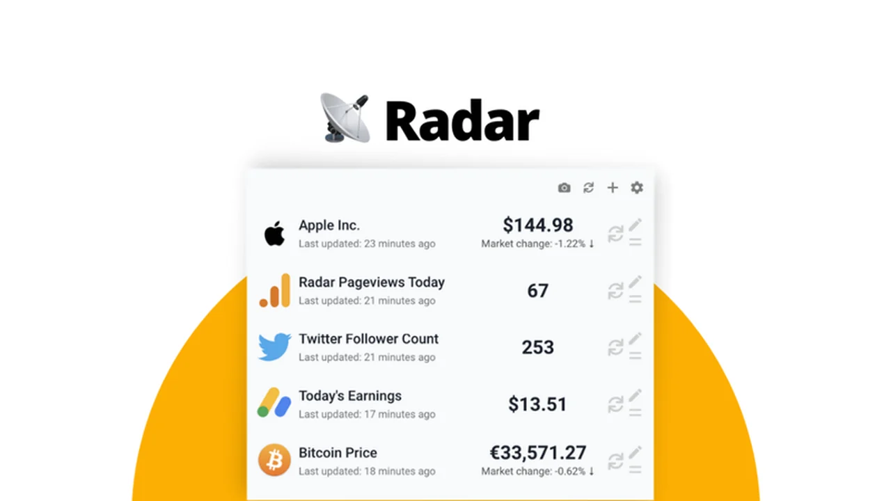 Radar | AppSumo Review: Streamline Your Workflow with Menubar Analytics