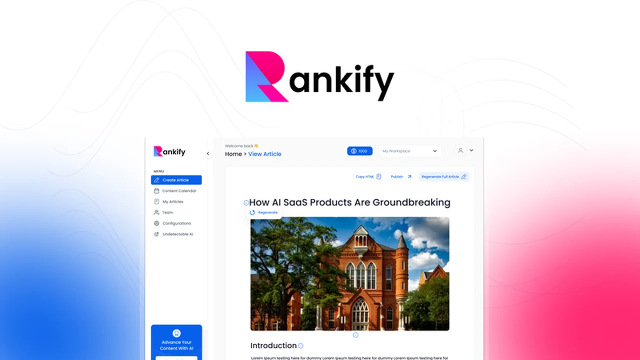 Rankify AI – SEO Content That Passes AI Detection