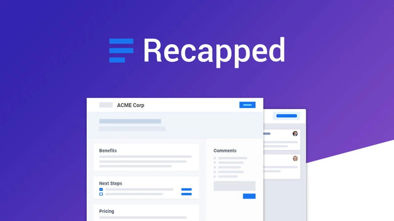Recapped.io | AppSumo: Streamline Client Projects and Proposals