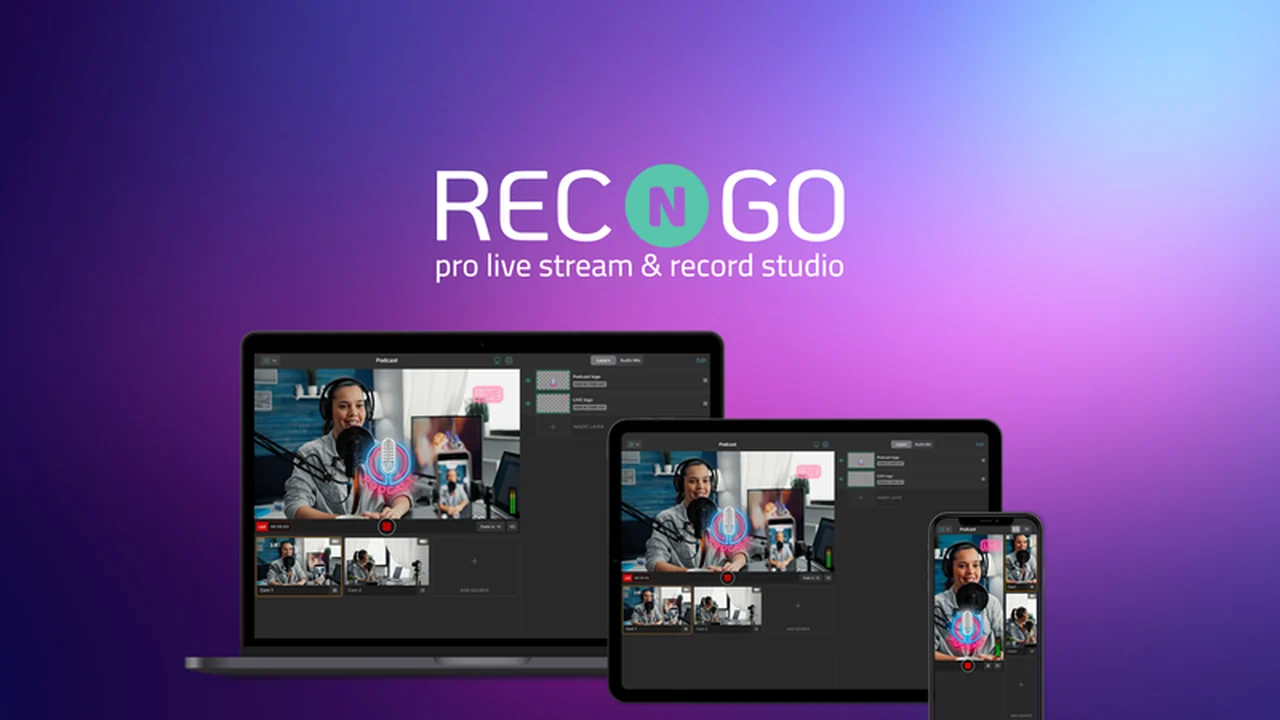 RECnGO – Your Multi-Device Livestreaming and Recording Studio