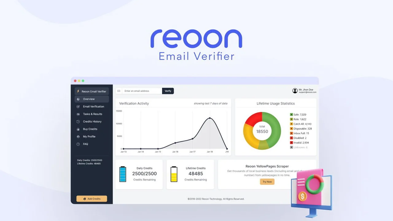 Reoon Email Verifier | AppSumo: Boost Deliverability with Accurate Email Cleaning
