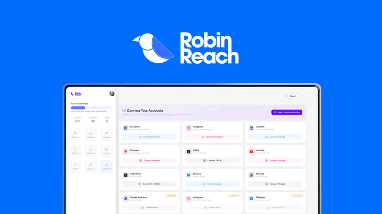 RobinReach - AI-Powered Social Media Management for Effortless Growth