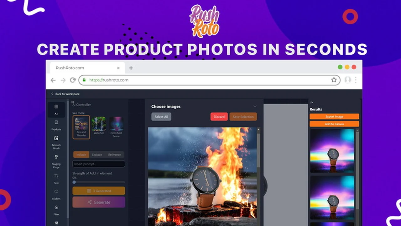 Rush Roto | AppSumo Review: Effortless AI Product Photography