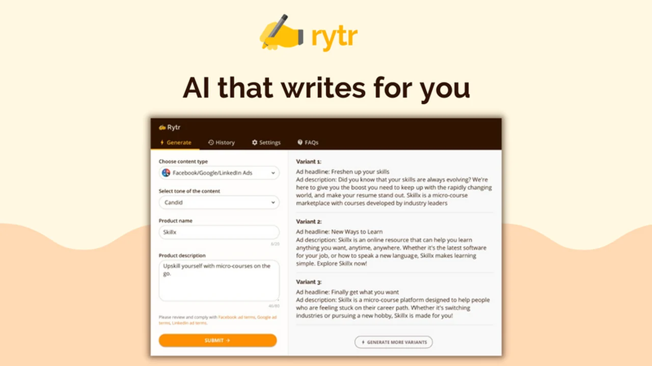 Rytr | AppSumo Review: Your AI Writing Assistant