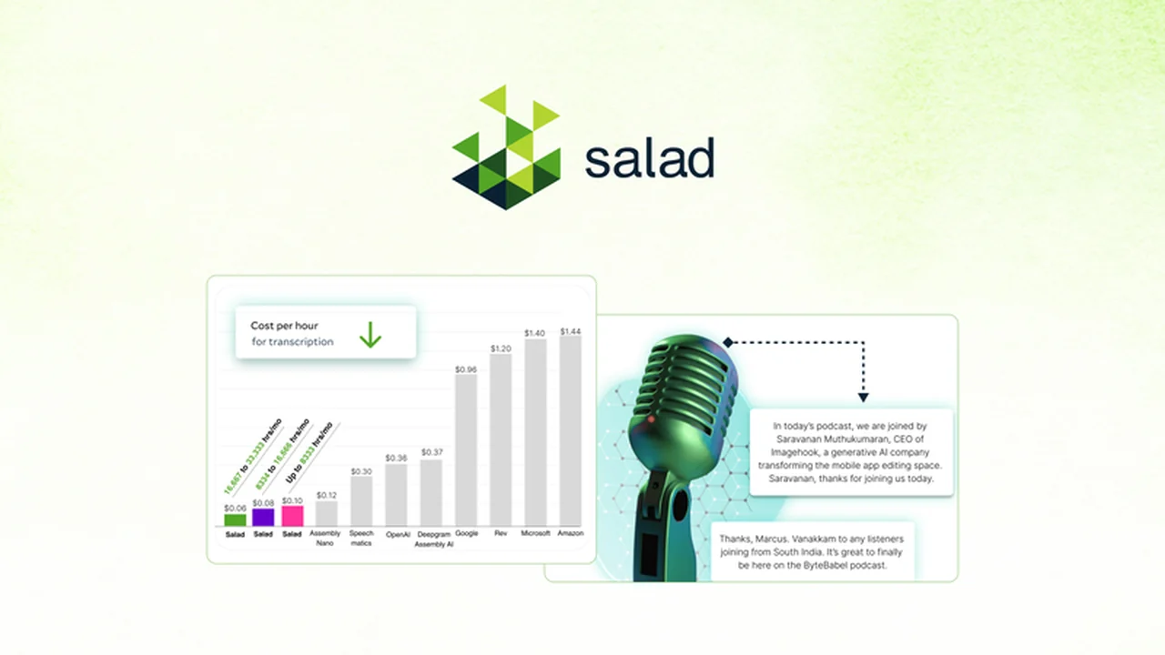 Salad Transcription API – Transcribe Video & Audio with Lifetime Access