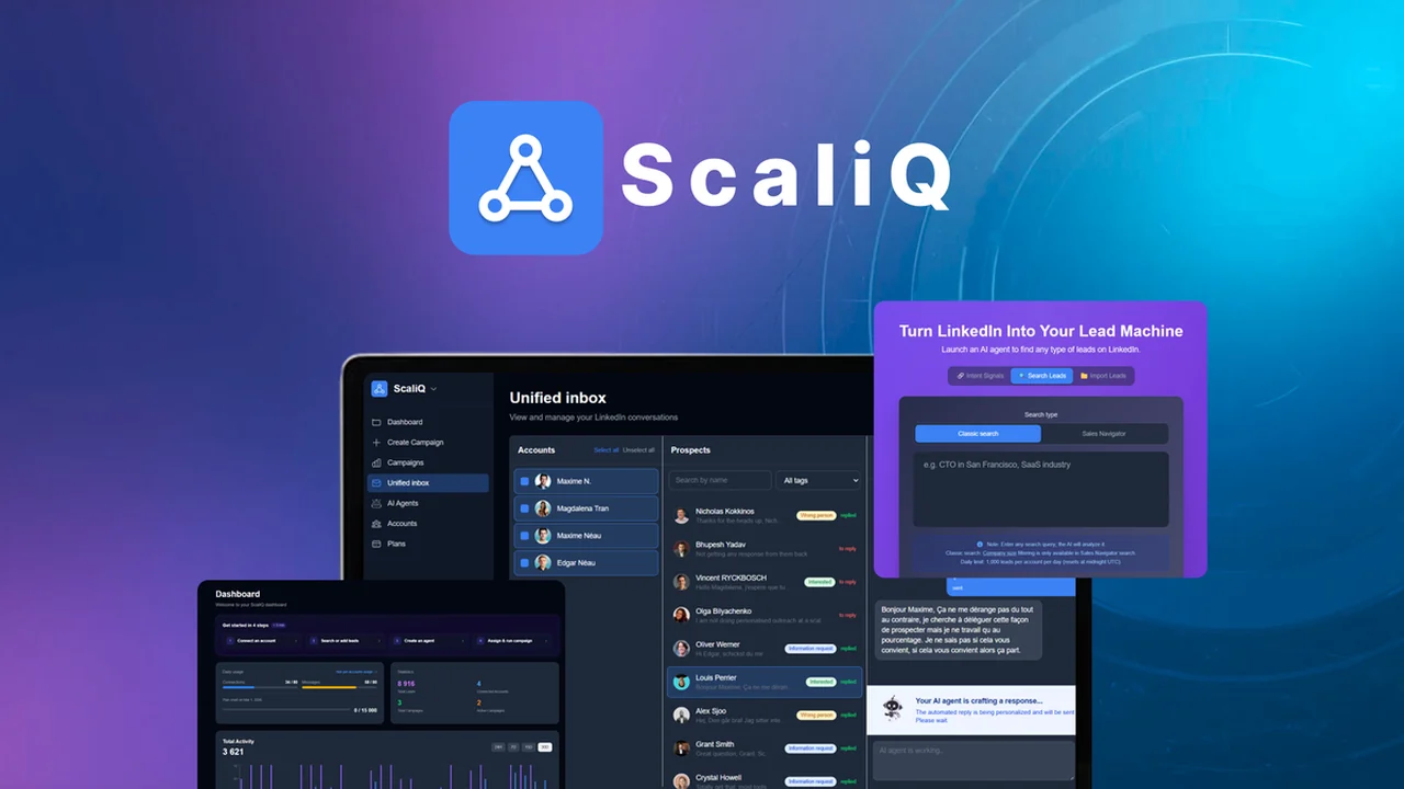 ScaliQ - AI LinkedIn Outreach That Books Meetings