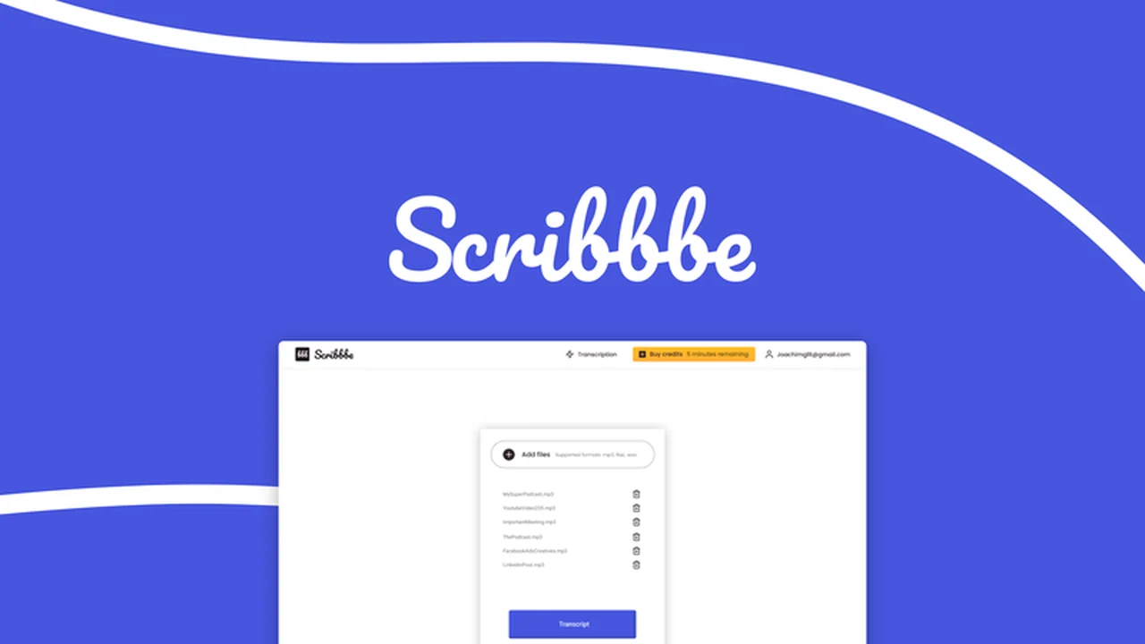 Scribbbe - AI-Powered Audio to Text Transcription Review