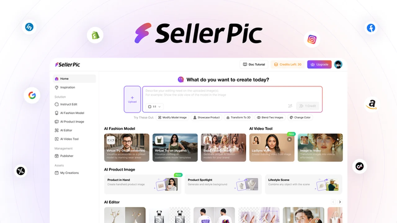 SellerPic - AI Product Visuals for E-commerce Success