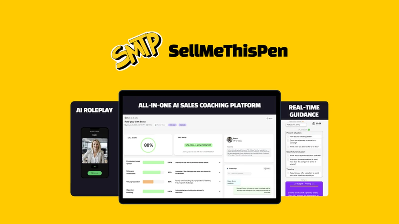 SellMeThisPen AI - Revolutionize Your Sales Calls with AI Coaching