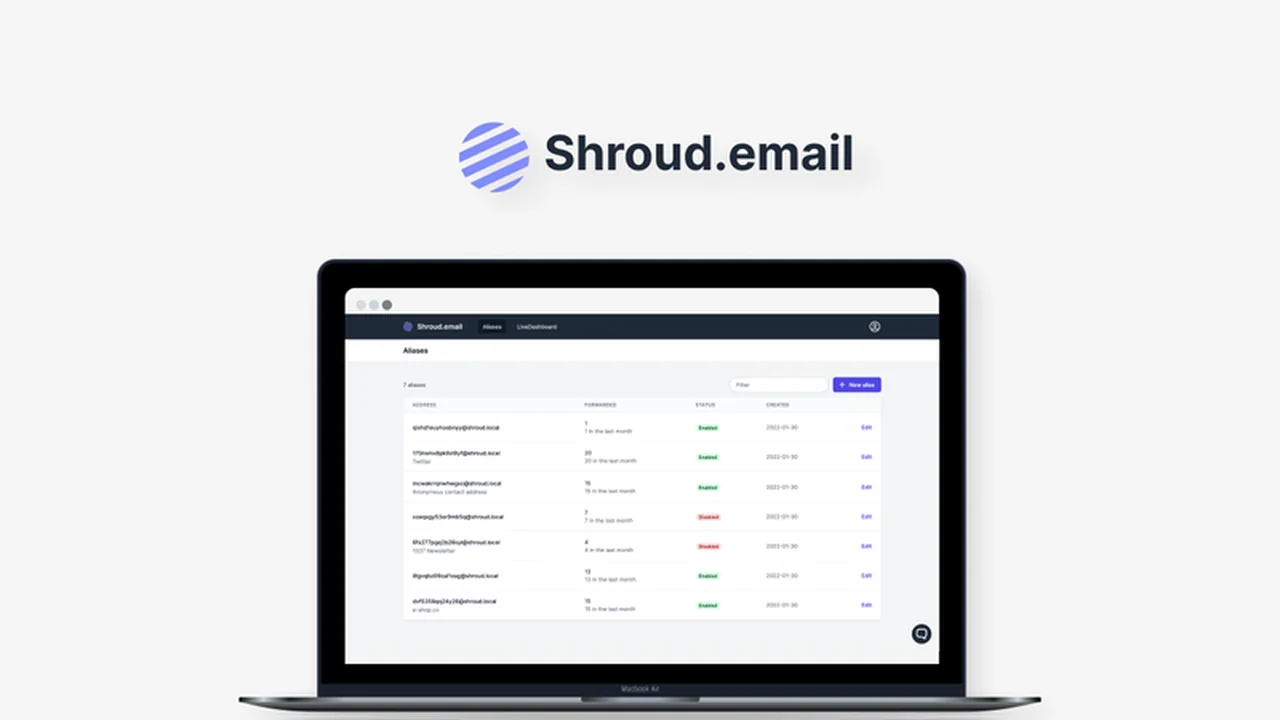 Shroud.email | AppSumo: Enhanced Privacy and Tracker Blocking for Your Online Communications