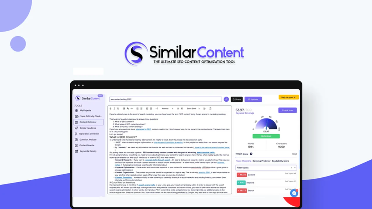 SimilarContent Pro: An In-Depth Review for SEO Content Optimization