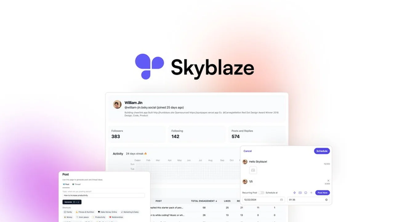 Skyblaze | AppSumo: Supercharge Your Bluesky Presence Effortlessly