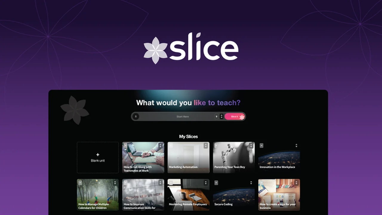 Slice Knowledge - AI-Powered E-Learning Module Creation