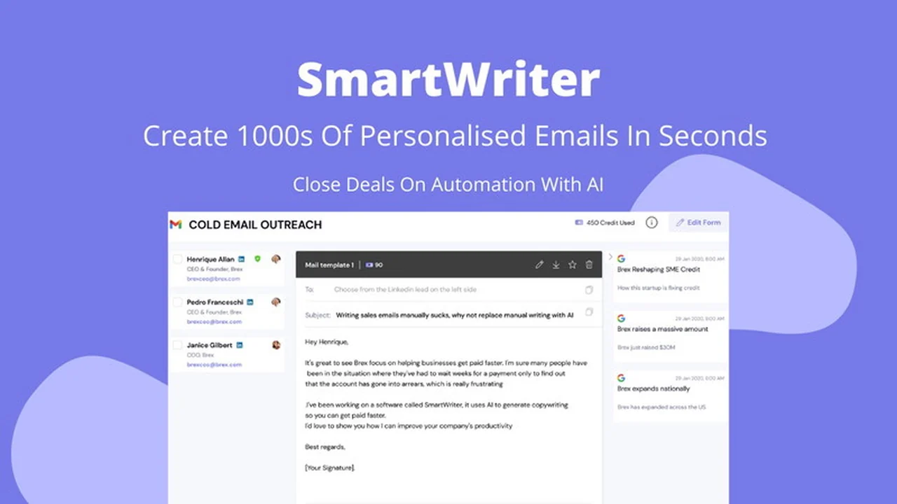 SmartWriter AI | AppSumo: Revolutionize Your Outreach