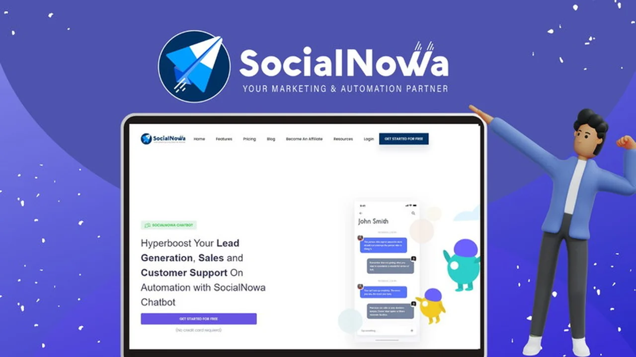 SocialNowa Chatbot Review: Automate Sales and Marketing Effectively