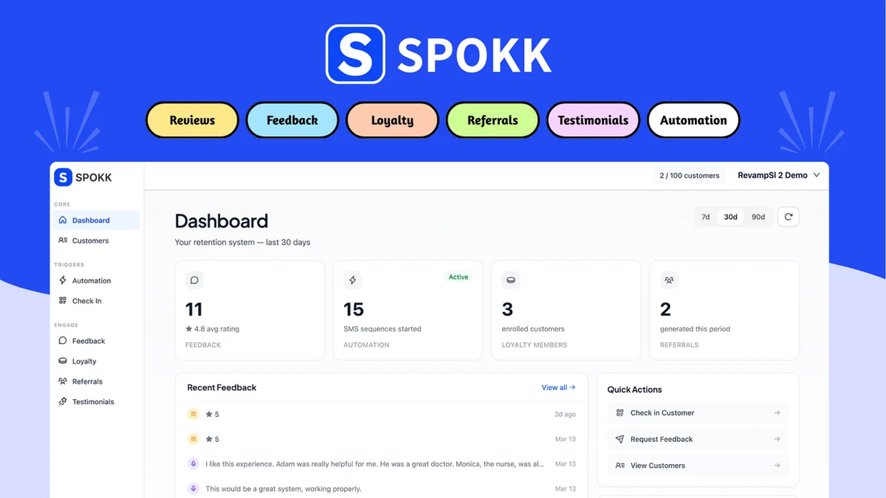 Spokk | AppSumo Review: Automate Customer Journeys & Boost Reviews