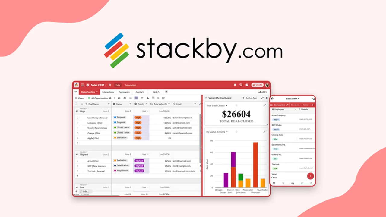 Stackby - Plus Exclusive Review: Transform Spreadsheets into No-Code Applications