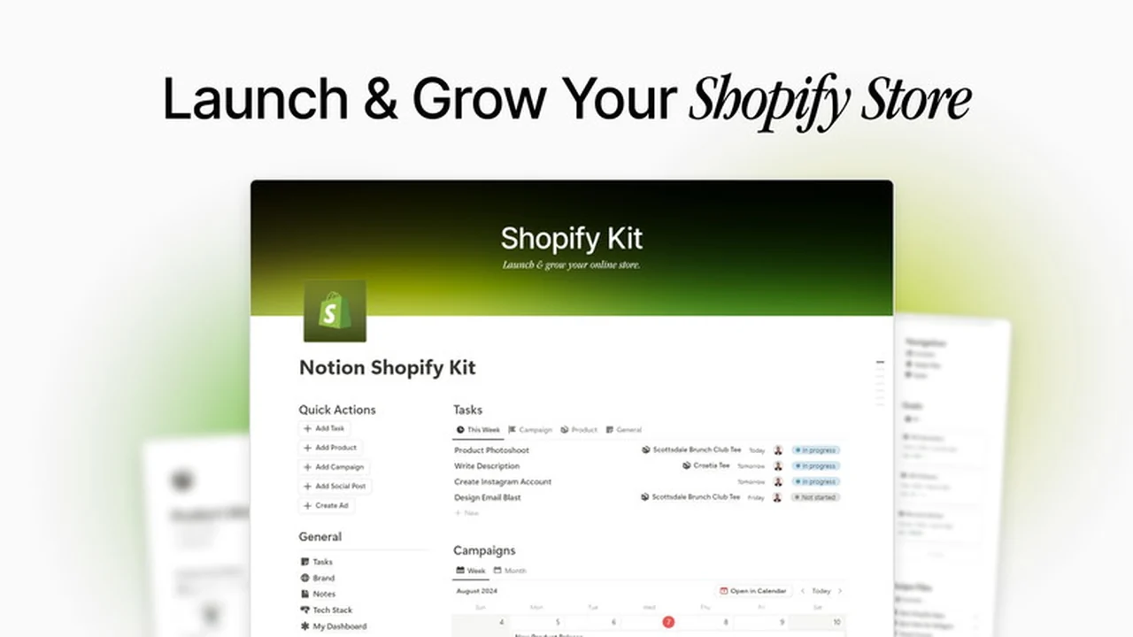 Streamline Your Shopify Store with the Notion Shopify Kit