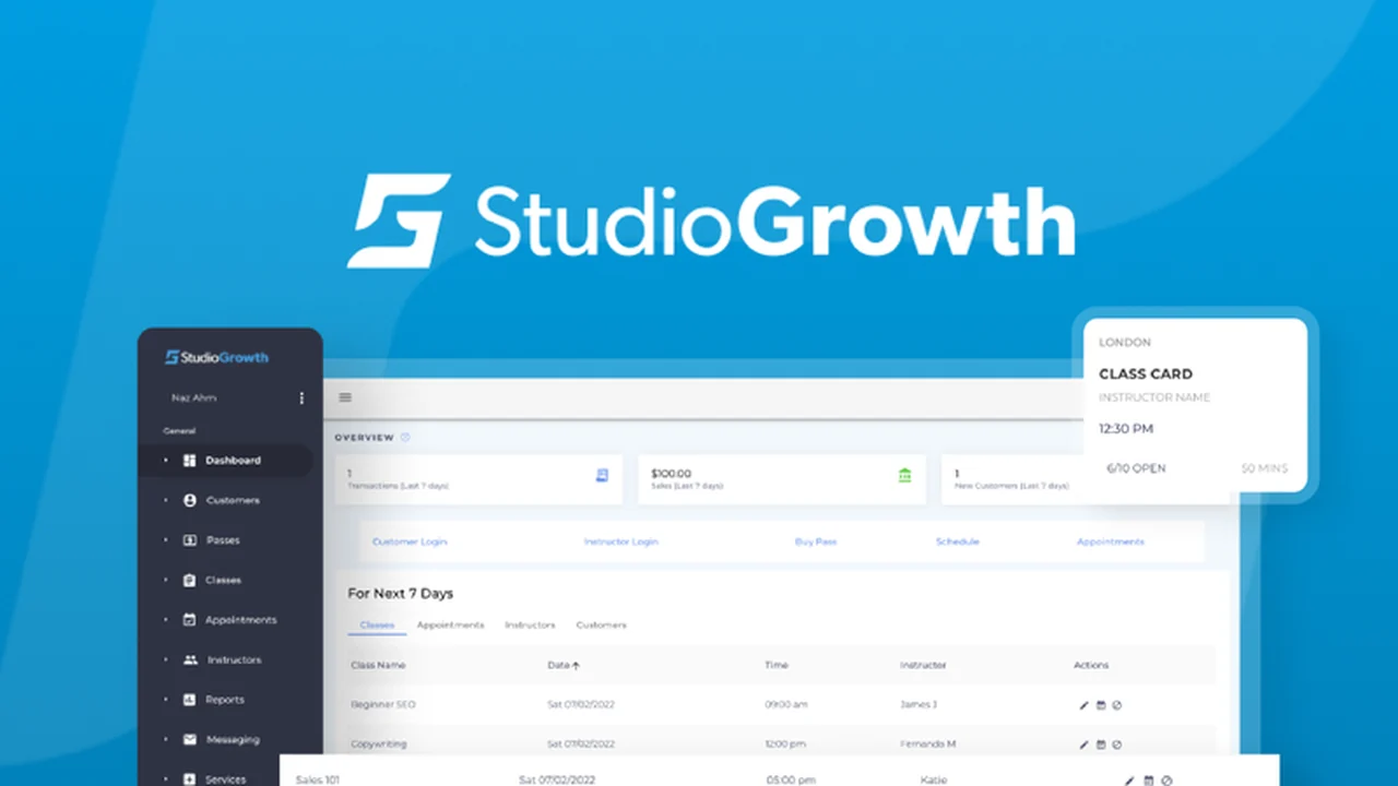 StudioGrowth Review: Streamline Class & Appointment Bookings