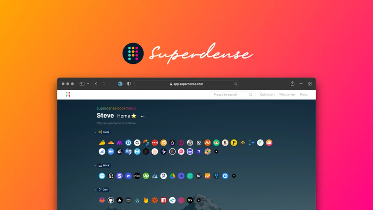 Superdense: Streamline Your Bookmarks for Maximum Efficiency