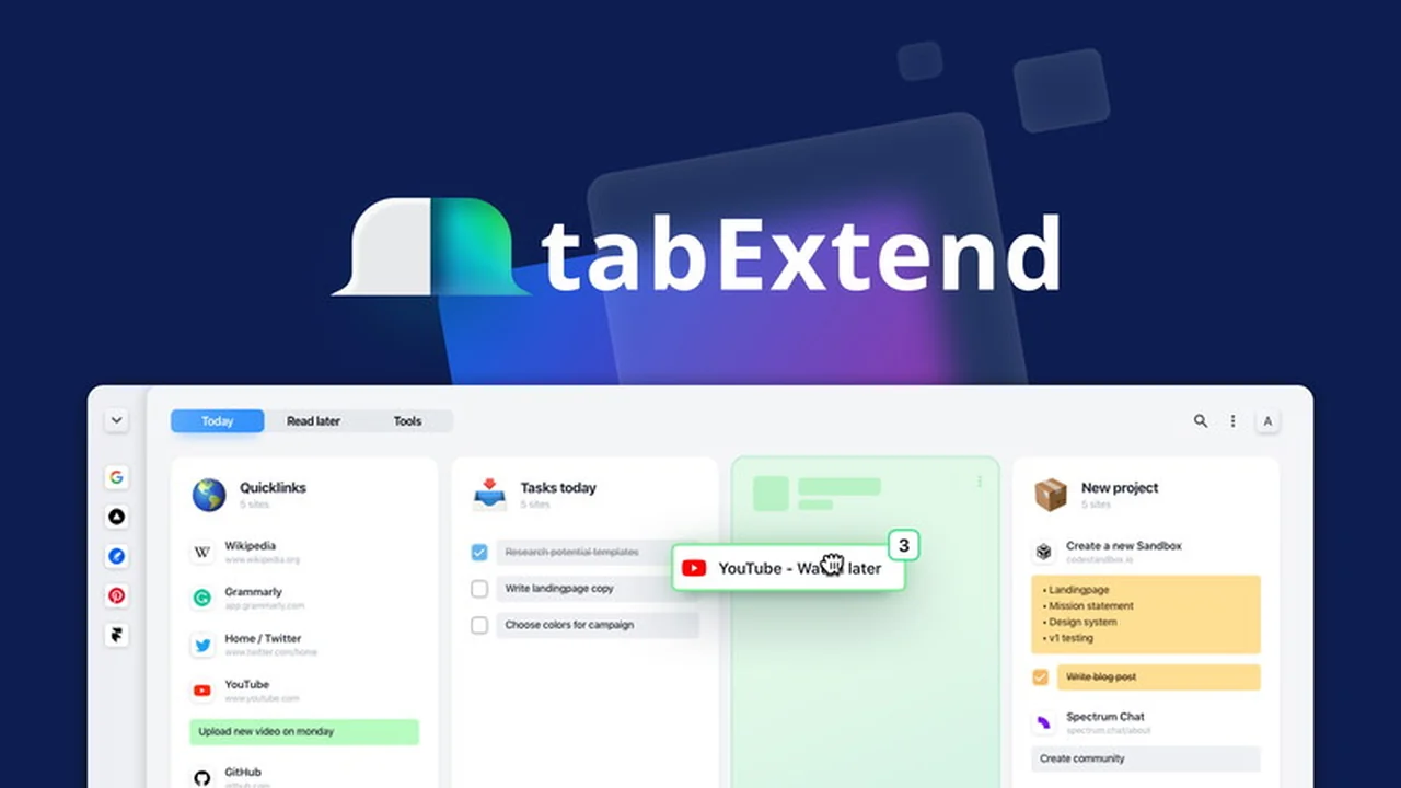 tabExtend - Plus exclusive | AppSumo: Master Your Browser Tabs