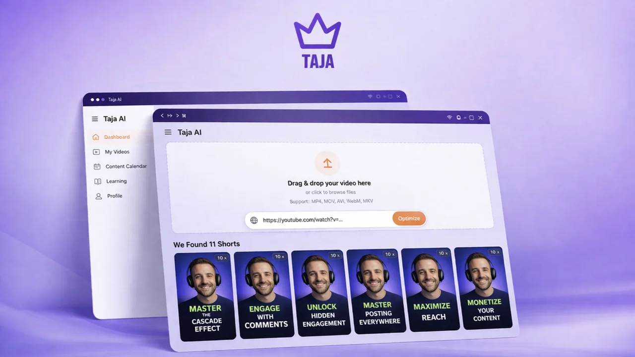 Taja | AppSumo: Effortless Video Repurposing & Optimization