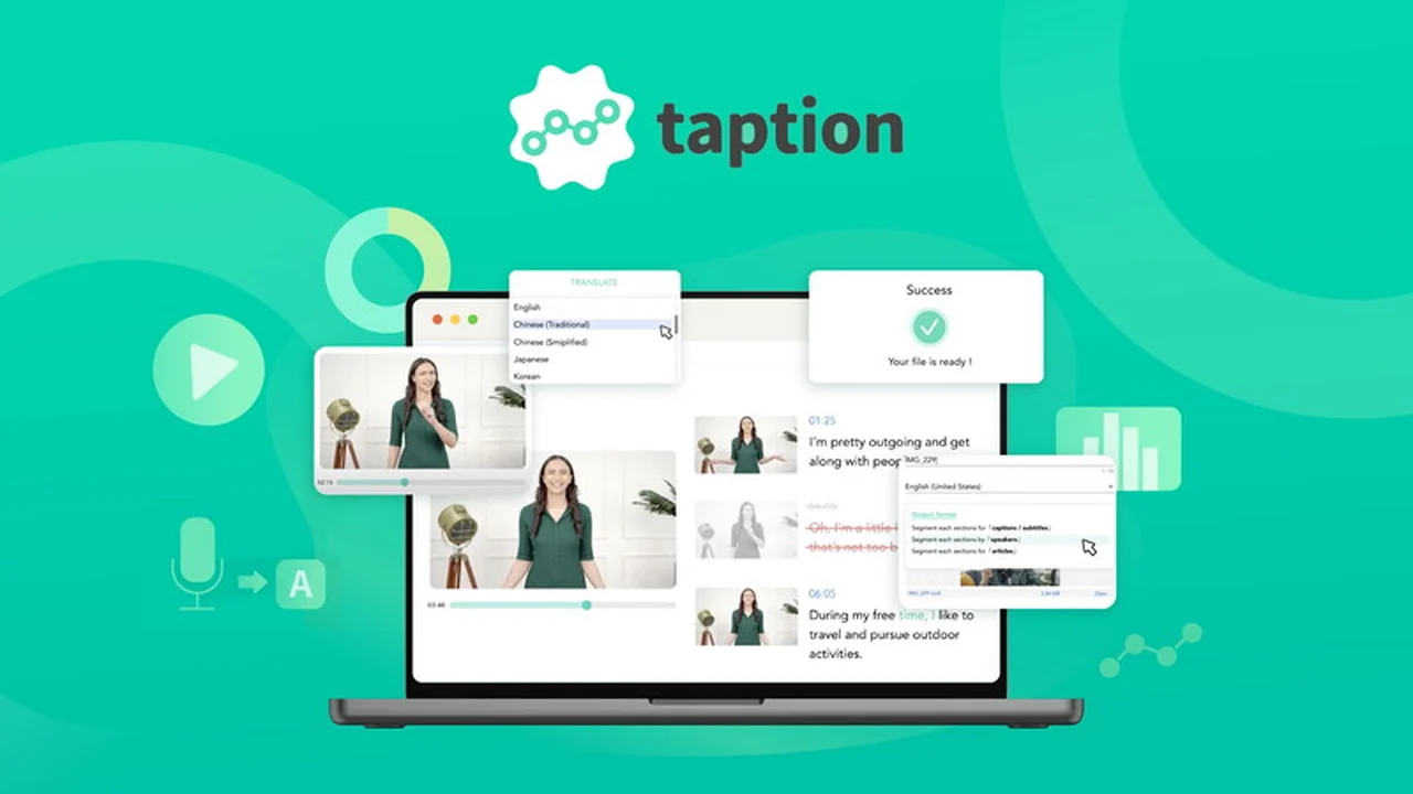 Taption | AppSumo: Streamline Your Transcription and Subtitling Needs