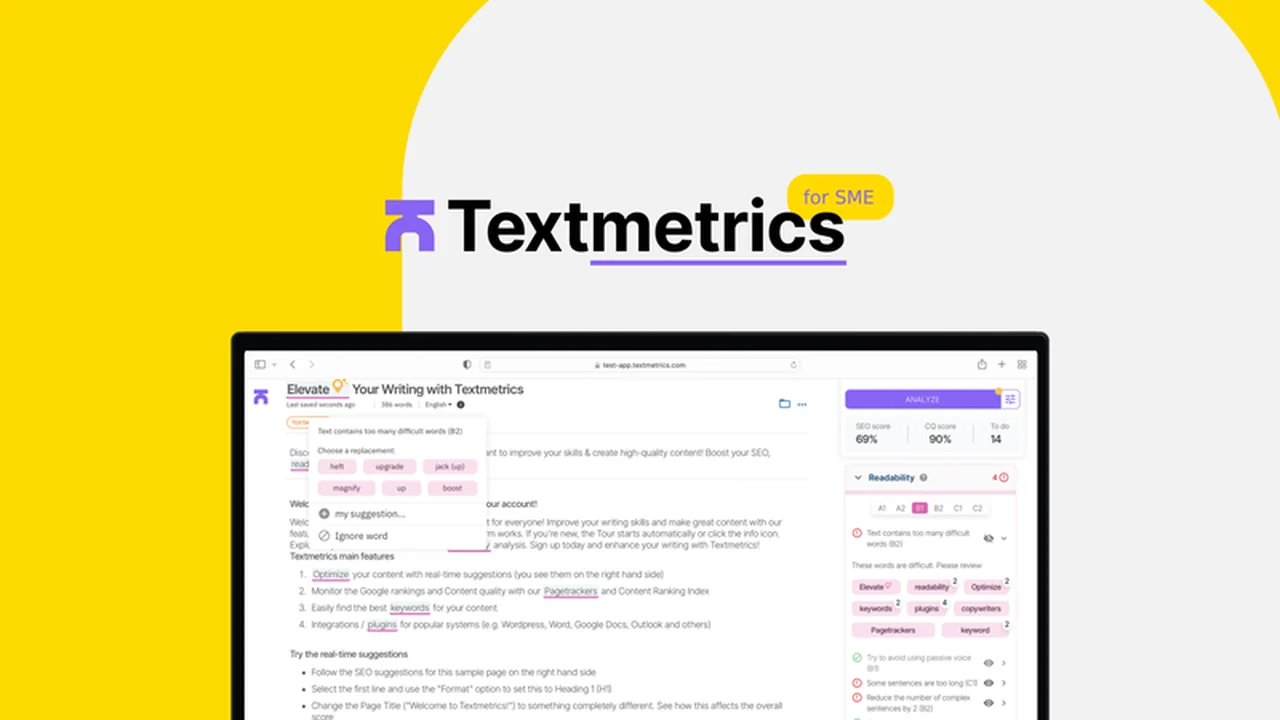 Textmetrics SME Review: Elevate Your Copywriting with AI Assistance