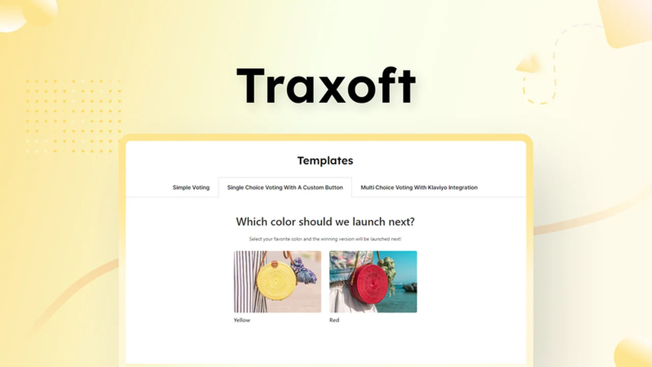 Traxoft - Image Voting Tool: Validate Your Ideas and Find Your Next Best-Seller