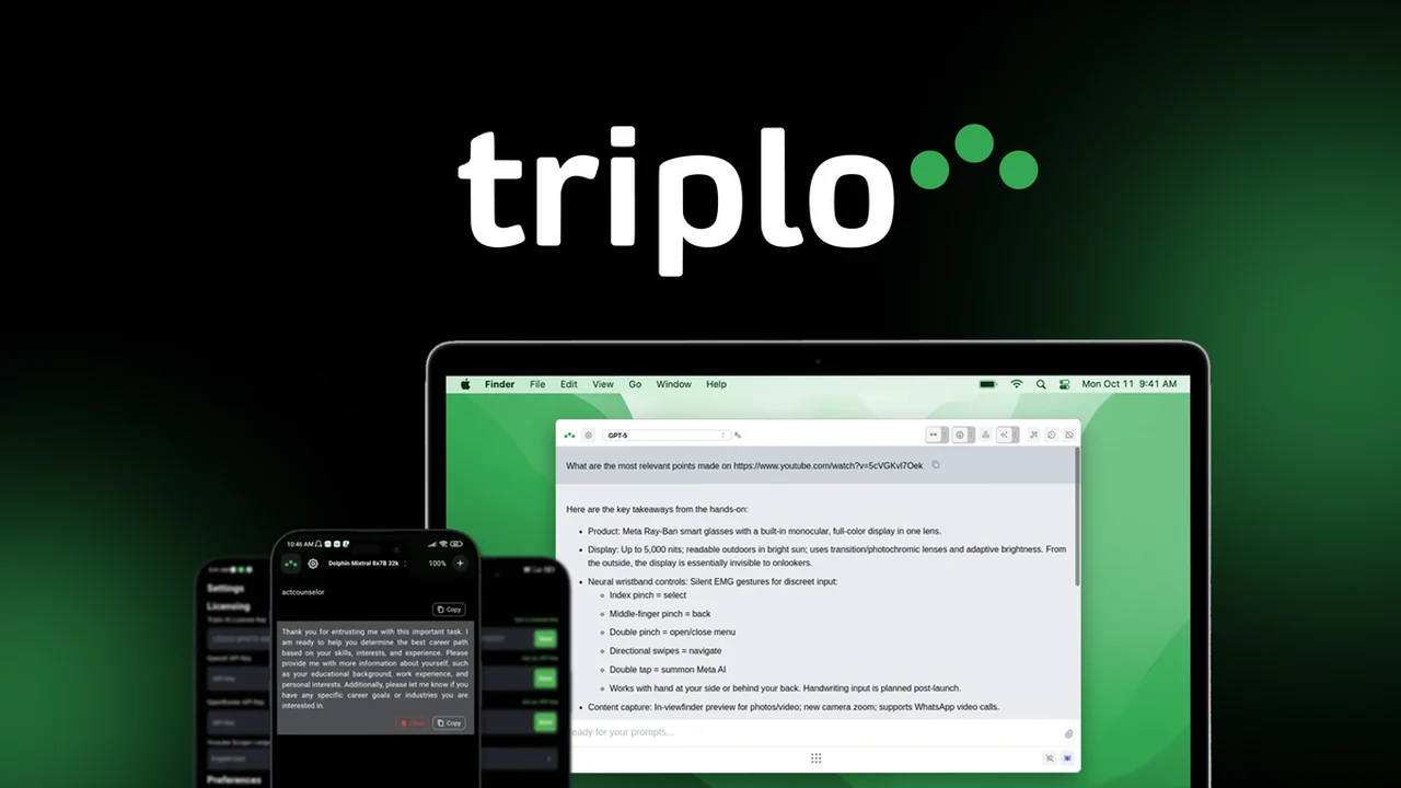 Triplo AI Review: Your Universal AI Assistant for Any Device