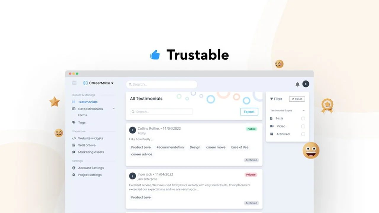 Trustable | AppSumo: Streamline Your Customer Testimonial Collection