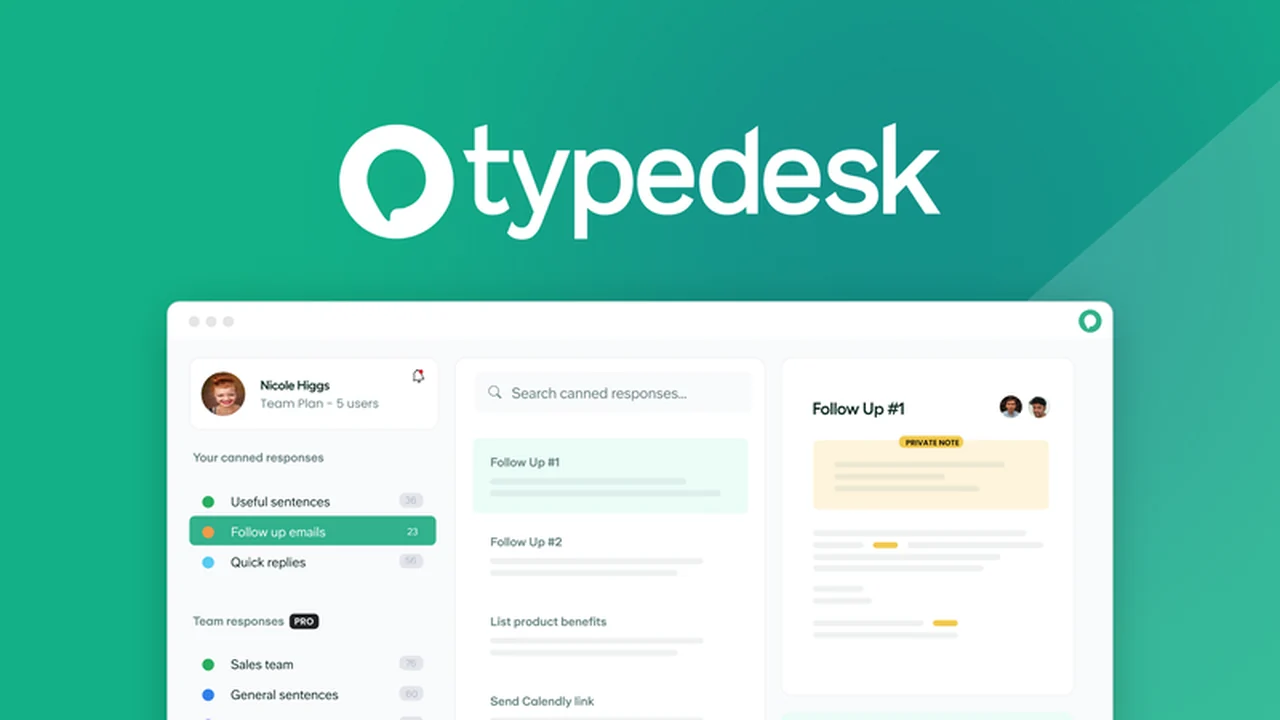 typedesk Review: Simplify Support with Canned Responses