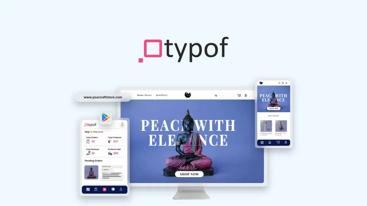 Typof - Launch a Profitable Ecommerce Site with AI