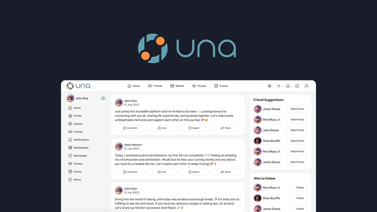 UNA CMS Review: Build Your Own Social Network Effortlessly