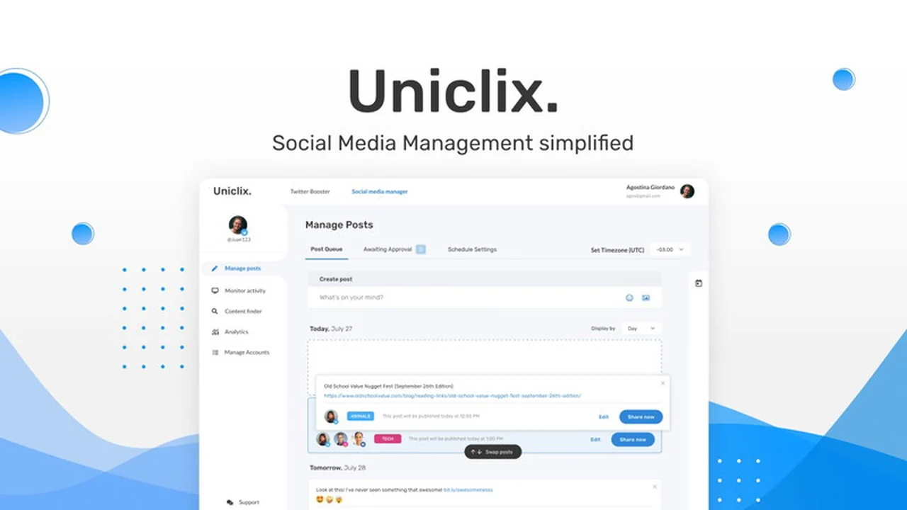 Uniclix | AppSumo: Streamline Your Social Media Management