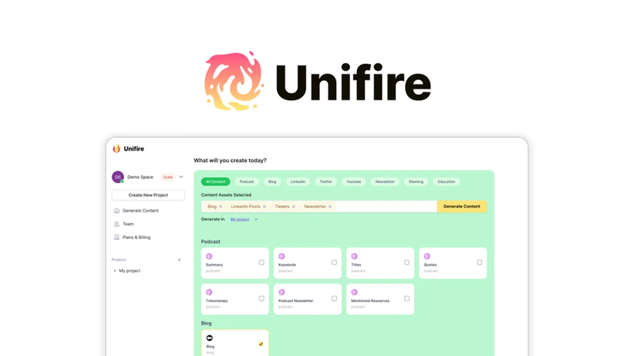 Unifire.ai: Streamline Content Repurposing with AI
