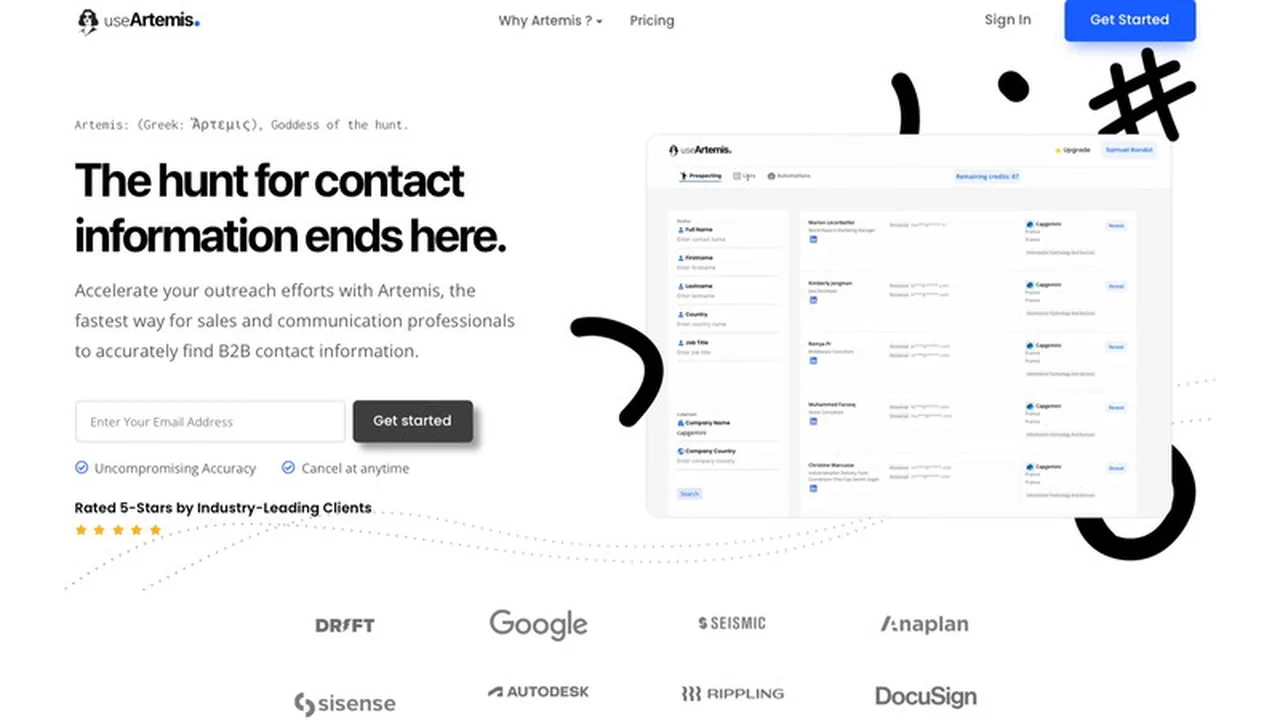 useArtemis | AppSumo Review: Finding Contact Information Simplified