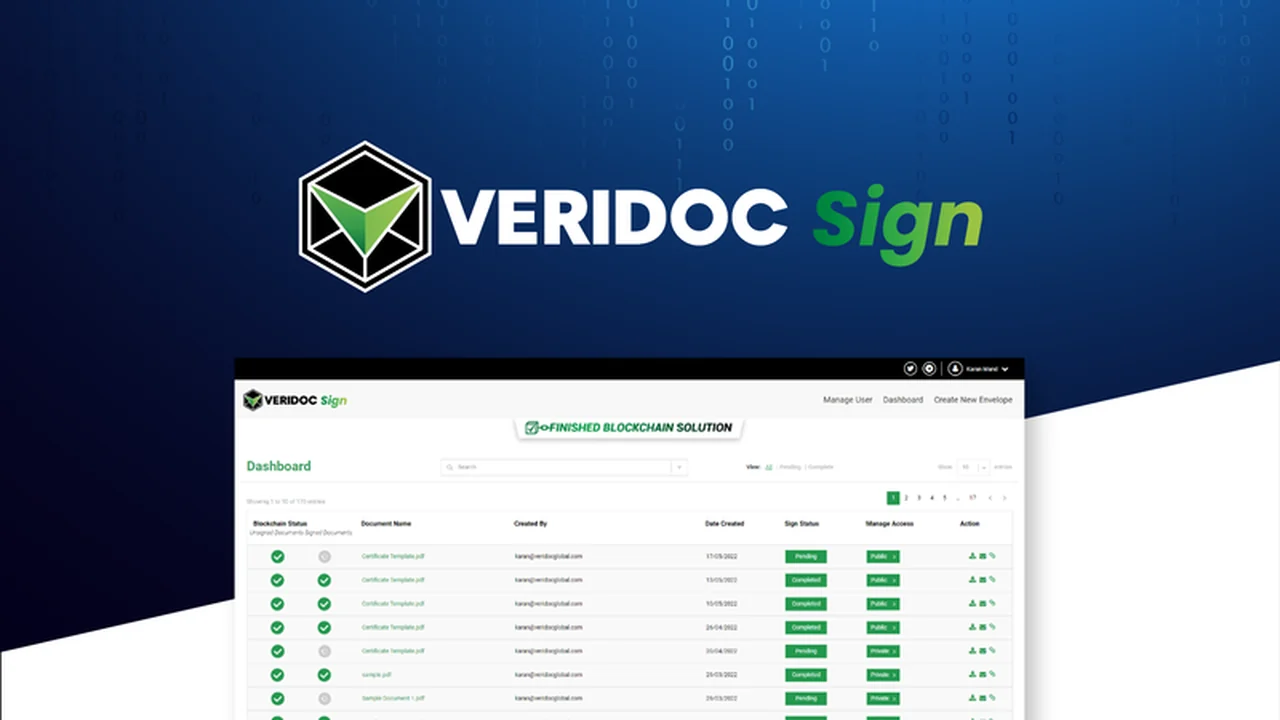 VeriDoc Sign: Secure Your Signatures with Blockchain Technology