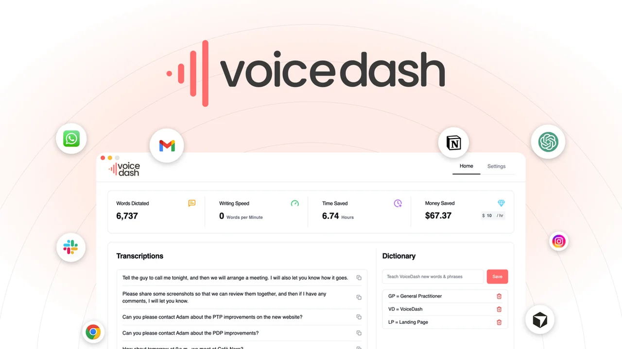 VoiceDash Review: Streamline Your Writing with AI Speech-to-Text