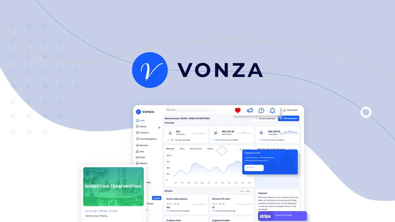 Vonza: Streamline Your Online Business with One Platform