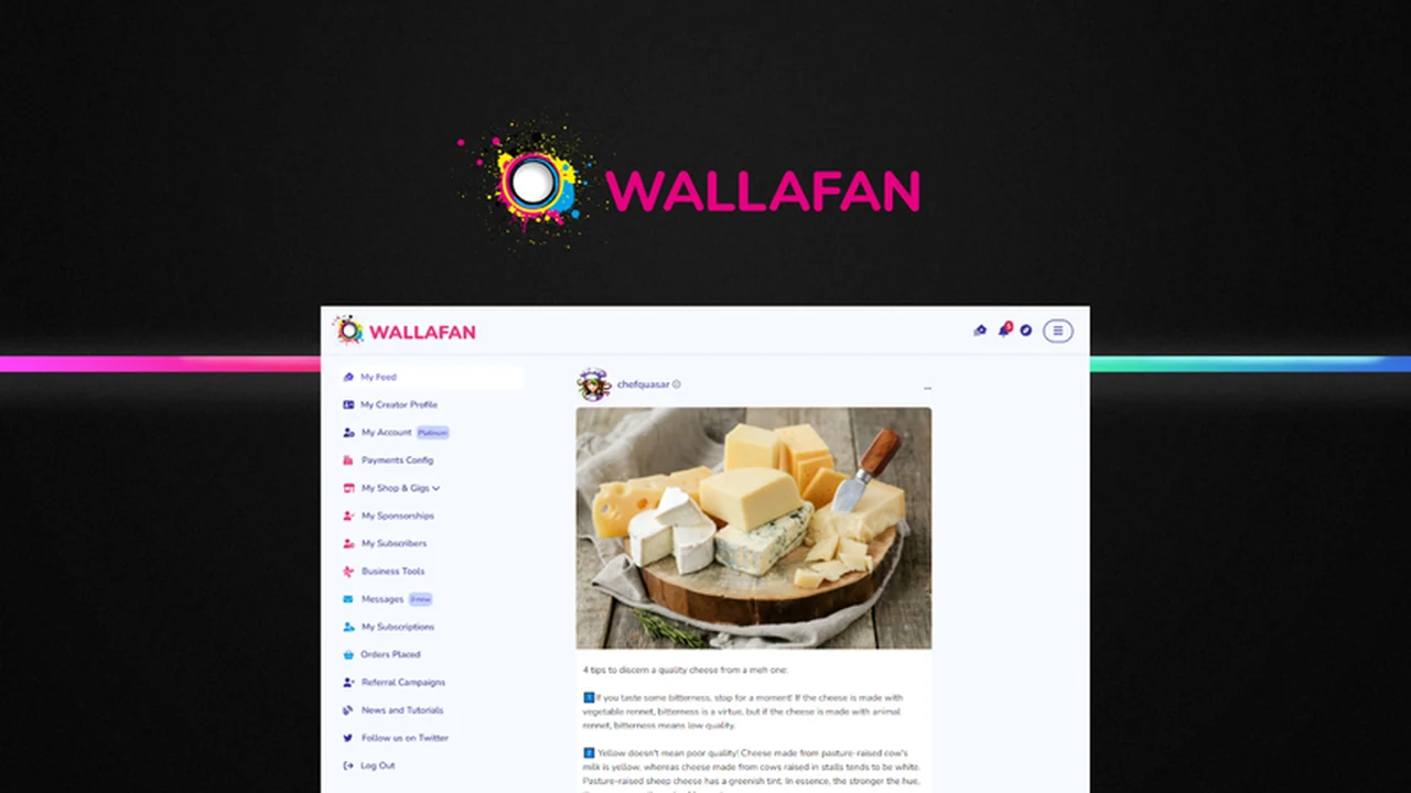 Wallafan: Keep 100% of Your Creator Revenue