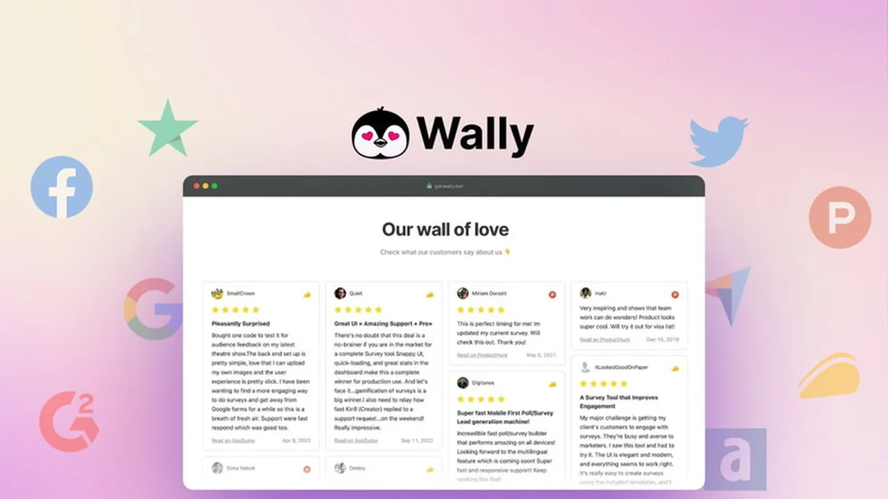 Wally | AppSumo: Streamline Your Testimonial Management