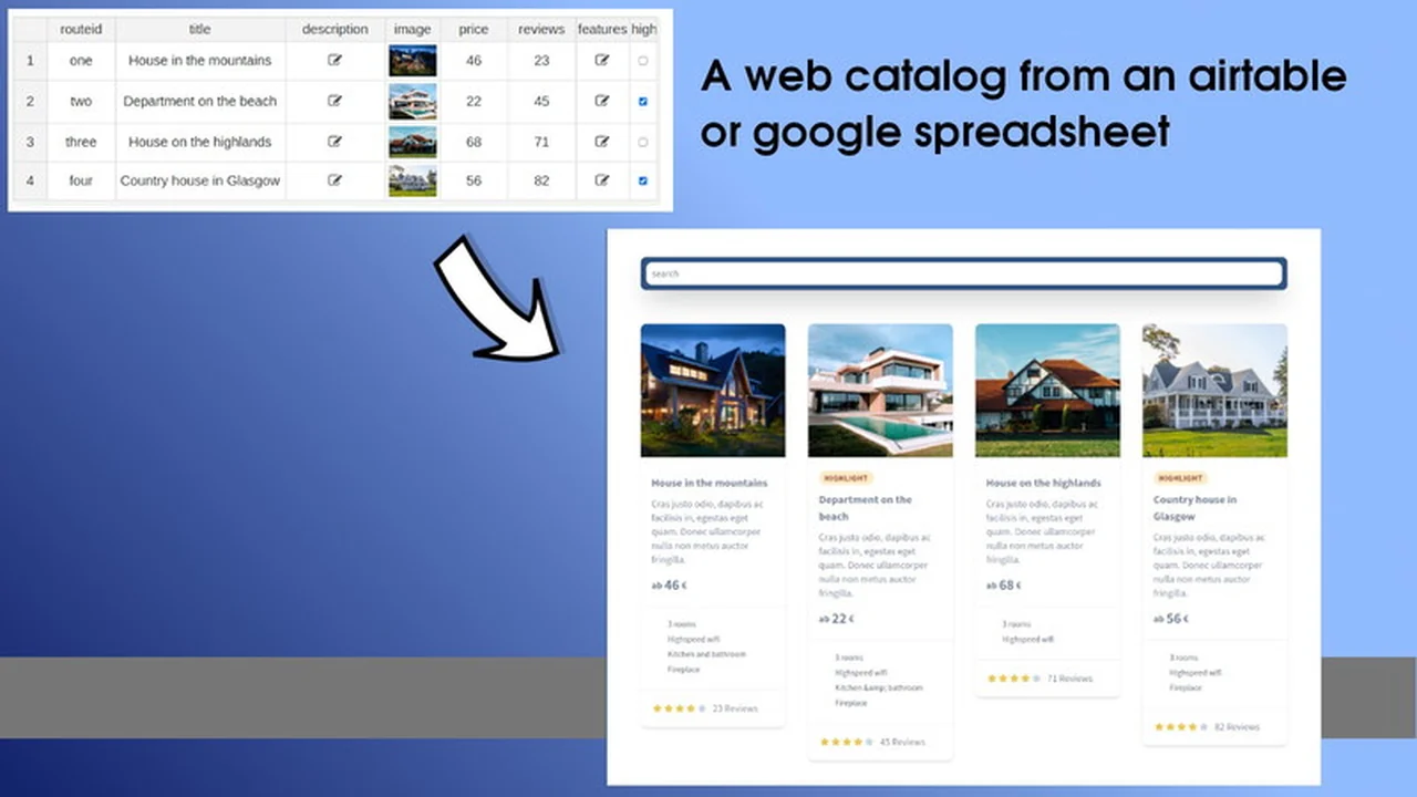 Web Catalog from an Airtable or Spreadsheet | AppSumo Review