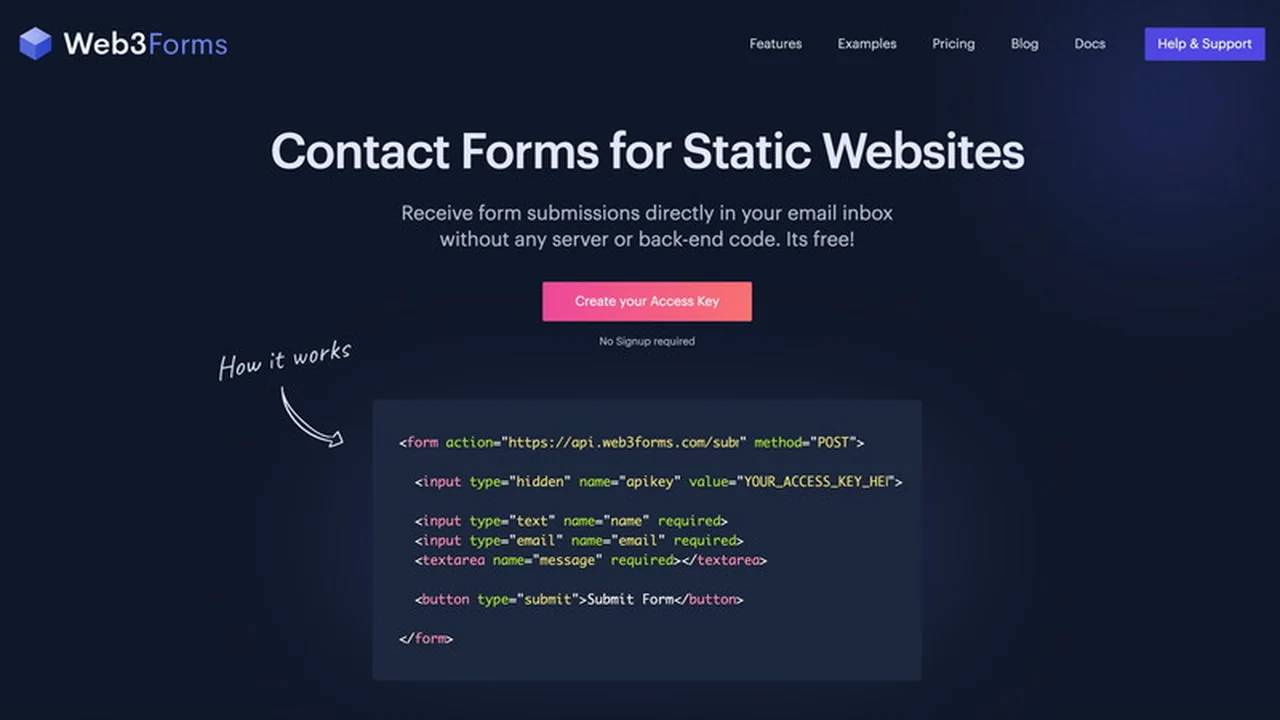 Web3Forms - Streamline Your Form Submissions Effortlessly