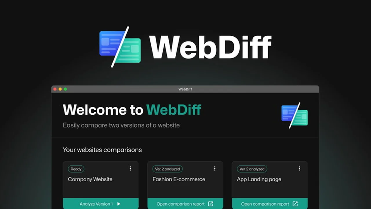 WebDiff | AppSumo Review: Effortless Website Change Detection
