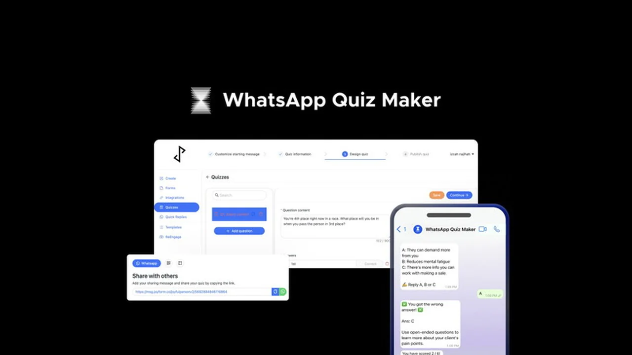 WhatsApp Quiz Maker by JoyfulPerson Review: Engage Your Audience Effortlessly