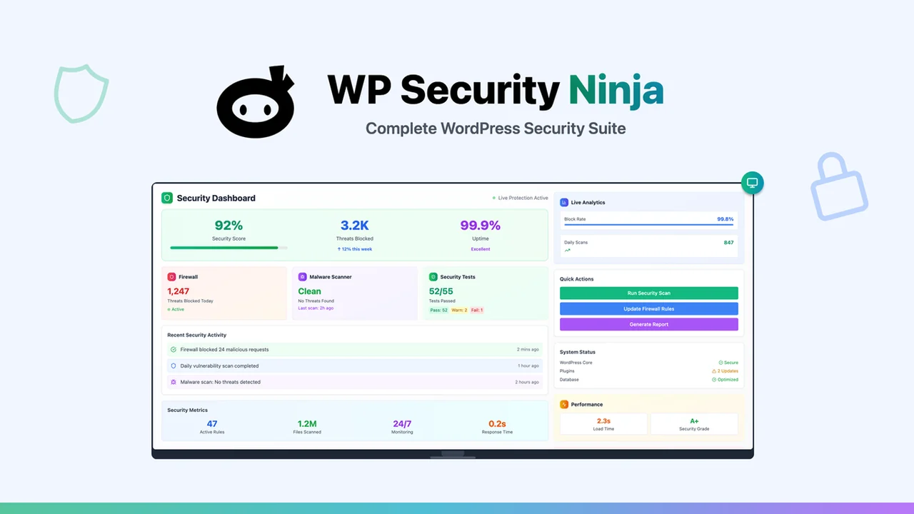 WP Security Ninja Review: Advanced WordPress Protection Made Simple