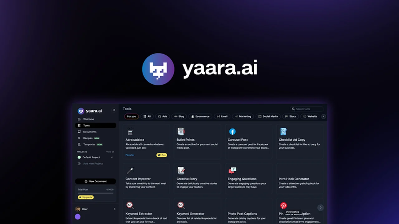 Yaara - Produce content at lightning speed with AI | AppSumo Review